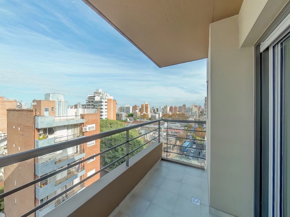 Balcón del edificio de Mendoza 3076, Berca Arquitectos. Desarrollos inmobiliarios.