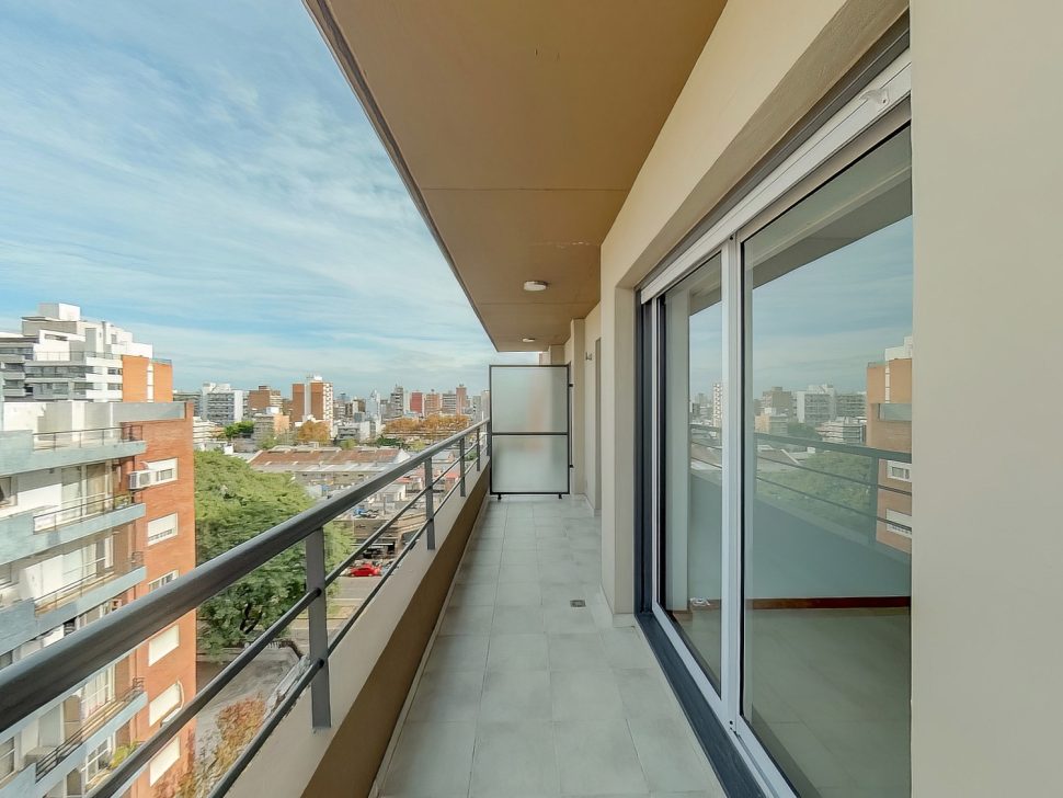 Balcón, Departamento B, edificio de Mendoza 3076, Berca Arquitectos. Desarrollos inmobiliarios.